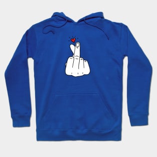 Middle Finger Heart Hoodie